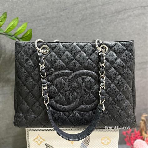 chanel gst black shw or ghw|All black Chanel bags or not .